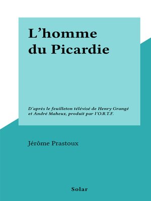 cover image of L'homme du Picardie